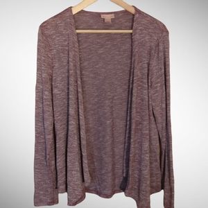 Cardigan heathered mauve size L